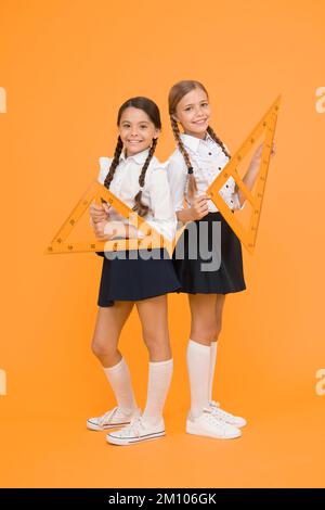 School knowledge. Explore world with math. Discover mathematics patterns. Mathematical theory combining algebraic and geometric methods. School Stock Photo