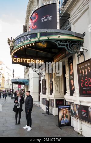 The entrance to the Criterion Theatre on Piccadilly Circus in London's West End, England, UK Stock Photo
