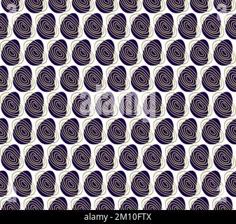 Minimalist modern design style Concentric Curves abstract seamless pattern Stock Vector
