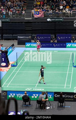 A general view during the singles match between AN Se Young and Pornpawee CHOCHUWONG during day 4 of the Sathio Group Australian Open 2022 at Quaycent Stock Photo