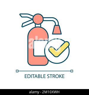 Fire extinguisher RGB color icon Stock Vector