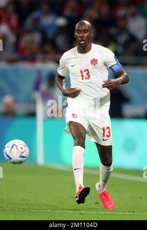 DOHA, QATAR - NOVEMBER 23  FIFA World Cup Qatar 2022 Group F match between Belgium and Canada at Ahmad Bin Ali Stadium on November 23, 2022 in Doha, Qatar. Katar Belgien Kanada  Atiba Hutchinson of Canada  © diebilderwelt / Alamy Stock Stock Photo