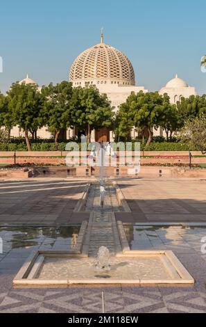 The Sultan Qaboos Grand Mosque in Muscat, Oman, Middle East Stock Photo