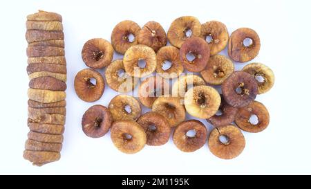 Dried Figs or Anjeer fruit from India is a healthy nutritional food Stock Photo