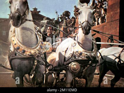 Ben-Hur 1959  Chariot race scene Stock Photo