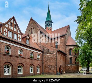 Lehnin Monastery, St. Mary's Monastery Church, Stock Photo