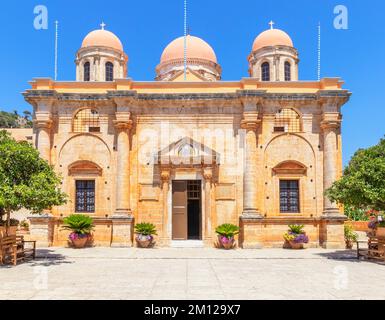 Agia Triada Monastery, Akrotiri Peninsula, Chania, Crete, Greek Islands, Greece Stock Photo