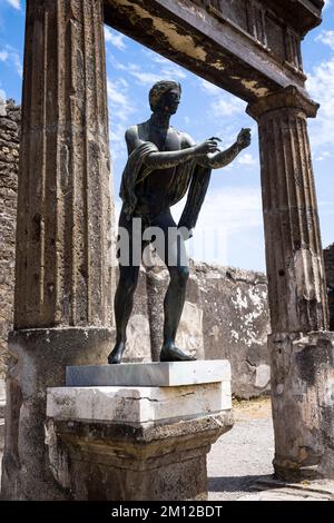Pompeii, Temple of Apollo Campania, Italy Stock Photo