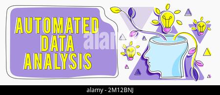 Writing displaying text Automated Data Analysis. Business showcase Artificial intelligence and deep learning technology Stock Photo