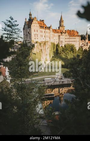 Baden-Wuerttemberg, Sigmaringen, Hohenzollern castle, Stock Photo