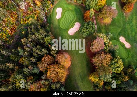 Treetops Golf Course, in autumn, at Sylvan Resort near Gaylord ...