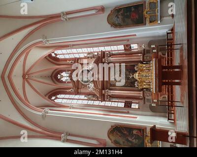 Berchtesgaden, church, interior photo Stock Photo