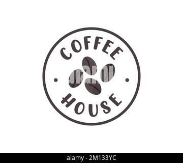 Coffee House, Coffe Shop, Cafe logo design. Coffee house label. Corporate identity logotype, company graphic design vector design and illustration. Stock Vector