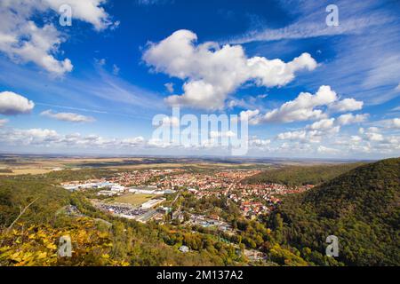 Beautiful View on Rosstrappe Thale in Germany Stock Photo