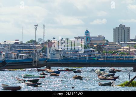 Landscape view of the waterfront of the city of Santarèm in the state of Parà in Brazil Stock Photo