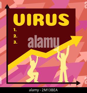 Sign displaying Virus. Business idea infective agent that consists nucleic acid molecule in protein coat Stock Photo
