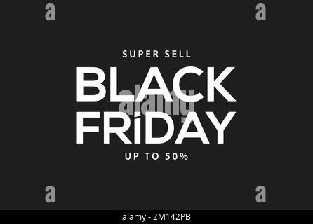 Black Friday super sell banner design vector Stock Vector