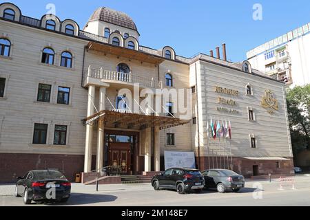 Krokus Plaza Hotel & Spa, Shohjahon Street, South Tashkent, Tashkent Province, Uzbekistan, Central Asia Stock Photo