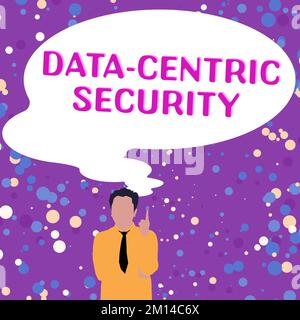 Inspiration showing sign Data Centric Security. Business showcase involves the retrieved values from the database by the web Stock Photo