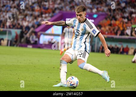 Al Daayen, Qatar. 09th Dec, 2022. Lisandro Martinez of Argentina during the FIFA World Cup 2022, Quarter-final football match between Netherlands and Argentina on December 9, 2022 at Lusail Stadium in Al Daayen, Qatar - Photo: Jean Catuffe/DPPI/LiveMedia Credit: Independent Photo Agency/Alamy Live News Stock Photo