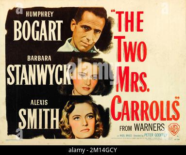 HUMPHREY BOGART, ALEXIS SMITH and BARBARA STANWYCK in THE TWO MRS CARROLLS (1947), directed by PETER GODFREY. Credit: WARNER BROTHERS / Album Stock Photo