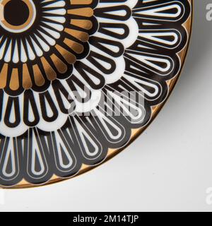 oriental designed luxury dinner plate Stock Photo
