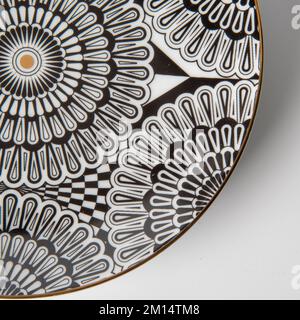oriental designed luxury dinner plate Stock Photo