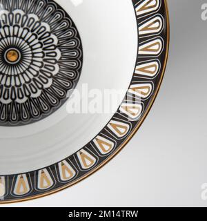 oriental designed luxury dinner plate Stock Photo
