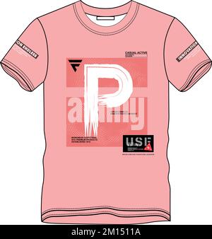 T Shirt and apparel design with grunge effect and textured lettering. Vector print, typography, poster, emblem. Stock Vector