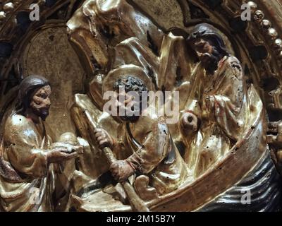 Beautiful art inside Museum Correr in Venice Stock Photo