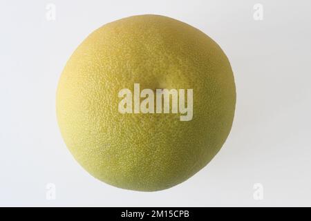 Grapefruit or pomelo fruit isolated on white background. Top view. Stock Photo