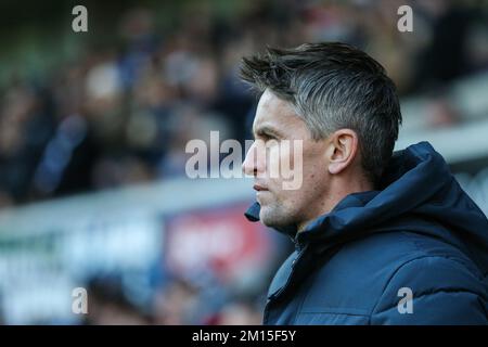 Ipswich, UK. 10th Dec, 2022. Kieran McKenna manager of Ipswich Town during the Sky Bet League 1 match Ipswich Town vs Peterborough at Portman Road, Ipswich, United Kingdom, 10th December 2022 (Photo by Arron Gent/News Images) in Ipswich, United Kingdom on 12/10/2022. (Photo by Arron Gent/News Images/Sipa USA) Credit: Sipa USA/Alamy Live News Stock Photo