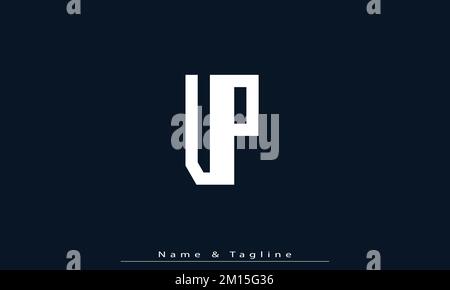 Alphabet letters Initials Monogram logo UP , PU Stock Vector