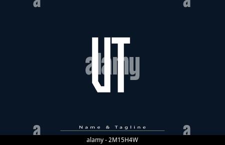 Alphabet letters Initials Monogram logo UT , TU Stock Vector