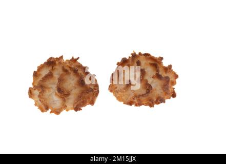 Coconut macaroons - white background Stock Photo
