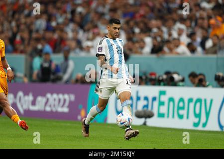 Al Daayen, Qatar. 9th Dec, 2022. Cristian Romero (ARG) Football/Soccer : FIFA World Cup Qatar 2022 Quarter-final match between Netherlands 2 (PSO 3-4) 2 Argentina at the Lusail Stadium in Al Daayen, Qatar . Credit: Mutsu Kawamori/AFLO/Alamy Live News Stock Photo