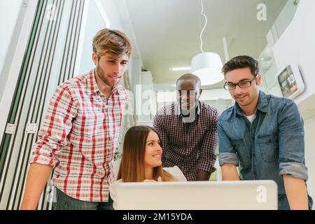 Young Entrepreneurs Working at the Office Stock Photo
