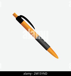 Ball Point Pen Icon. Office Concept, Cartoon of Sickle Vector Icon for Web Design Isolated on White Background - Vector. Vector illustration Stock Vector