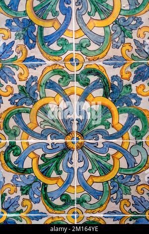 Handmade Iznik tiles of Topkapi Palace in Istanbul, Turkey Stock Photo