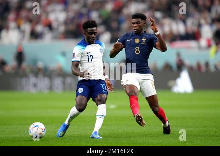 France's Aurelien Tchouameni during the FIFA World Cup final at Lusail ...