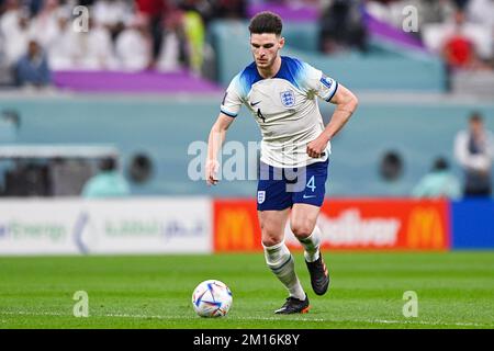 LUSAIL CITY, QATAR - DECEMBER 10: Declan Rice of England runs with the ball during the Quarter Final - FIFA World Cup Qatar 2022 match between Netherlands and Argentina at the Lusail Stadium on December 10, 2022 in Lusail City, Qatar (Photo by Pablo Morano/BSR Agency) Credit: BSR Agency/Alamy Live News Stock Photo