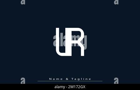 Alphabet letters Initials Monogram logo UR , RU Stock Vector
