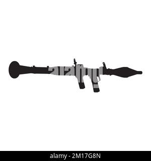 Bazooka Art Silhouette Stock Vector