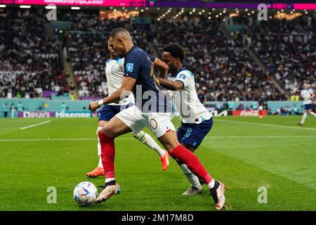 Al Khor, Qatar. 10th Dec, 2022. AL KHOR, QATAR - DECEMBER 10: Kylian Mbappe of France in action during the FIFA World Cup Qatar 2022 quarter final match between England and France at Al Bayt Stadium, on December 10, 2022 in Al Khor, Qatar.(Photo by Florencia Tan Jun/Pximages) Credit: Px Images/Alamy Live News Stock Photo