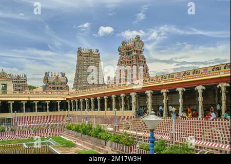 24 Aug 2009 Golden lotus tank and gopurams Meenakshi Amman Temple is a ...