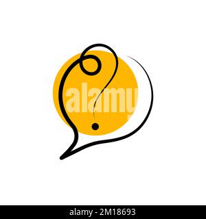 Question mark in comment bubble Stock Vector