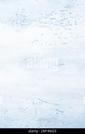 Light blue textured concrete background with light base darker in the recesses. Abstract texture for graphic design or wallpaper, top view Stock Photo