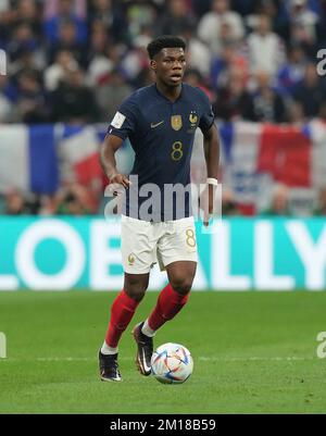 December 10th, 2022, Al Bayt Stadium, Doha, QAT, World Cup FIFA 2022, quarterfinals, England vs France, in the picture France's midfielder Aurelien Tchouameni Stock Photo