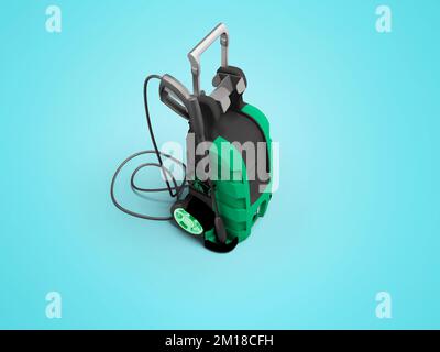 Blue electric water pump, 3D illustration Stock Photo - Alamy