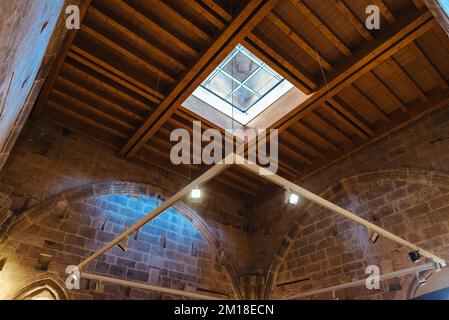 Salamanca, Spain - January 14, 2022: New space in the Cathedral Museum. Skylight Stock Photo